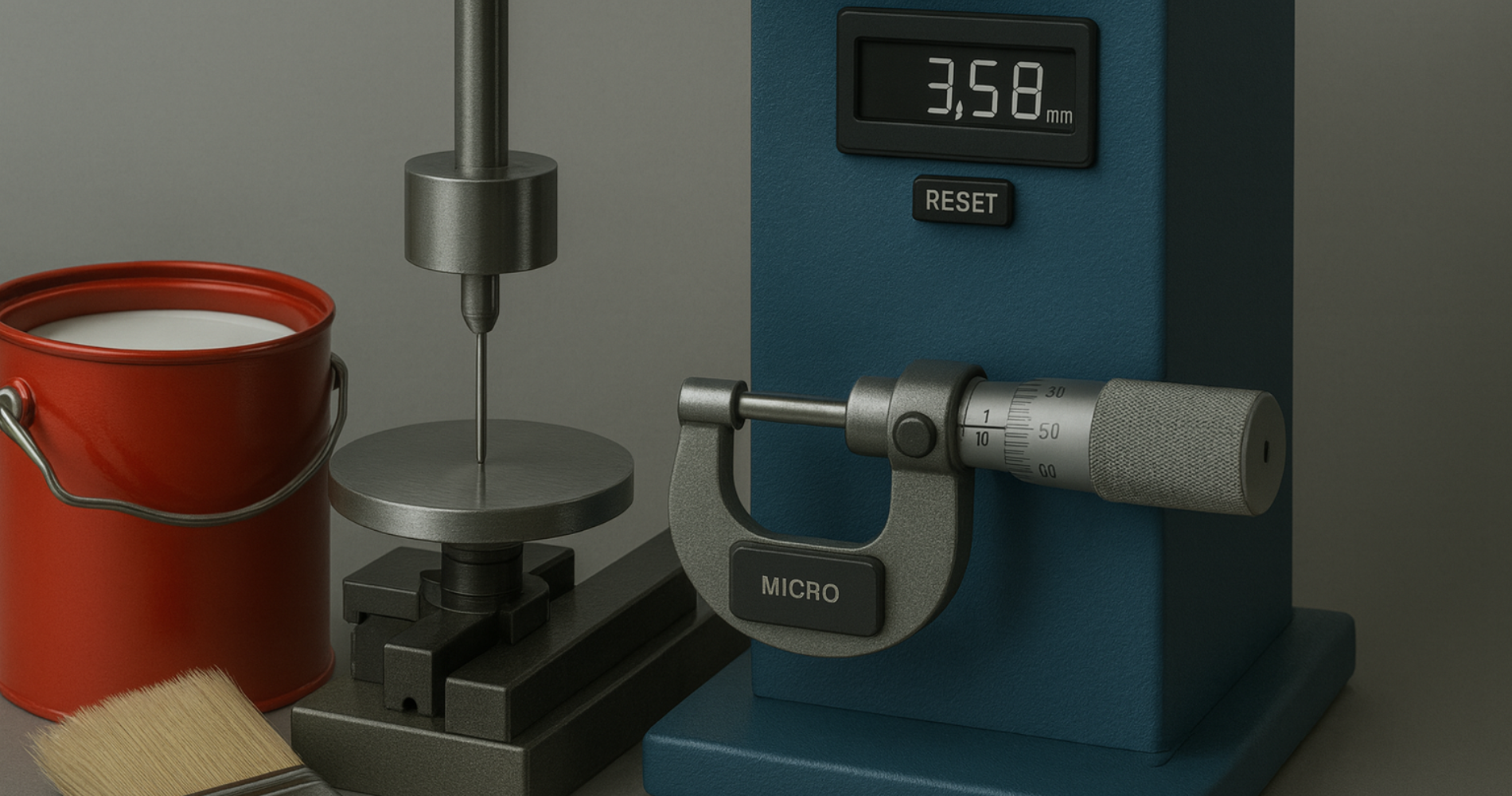 Laboratory testing setup for paint and coating industries